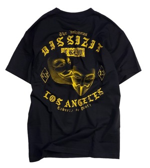 DISSIZIT / OUTLAW MASKS TEE / BLACK