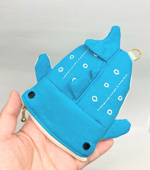 ジンベイザメ　パスケース　カードケース｜とりさん工房ーかわいいハンドメイドポーチ