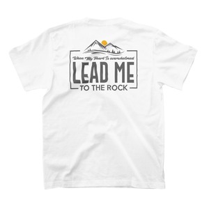 LEAD ME TO THE ROCK 半袖コットンTシャツ　ホワイト