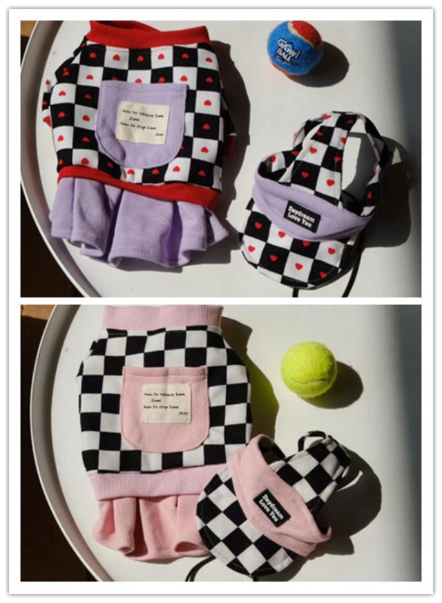 《予約》№3101281 ストレッチ重ね着チェックワンピ