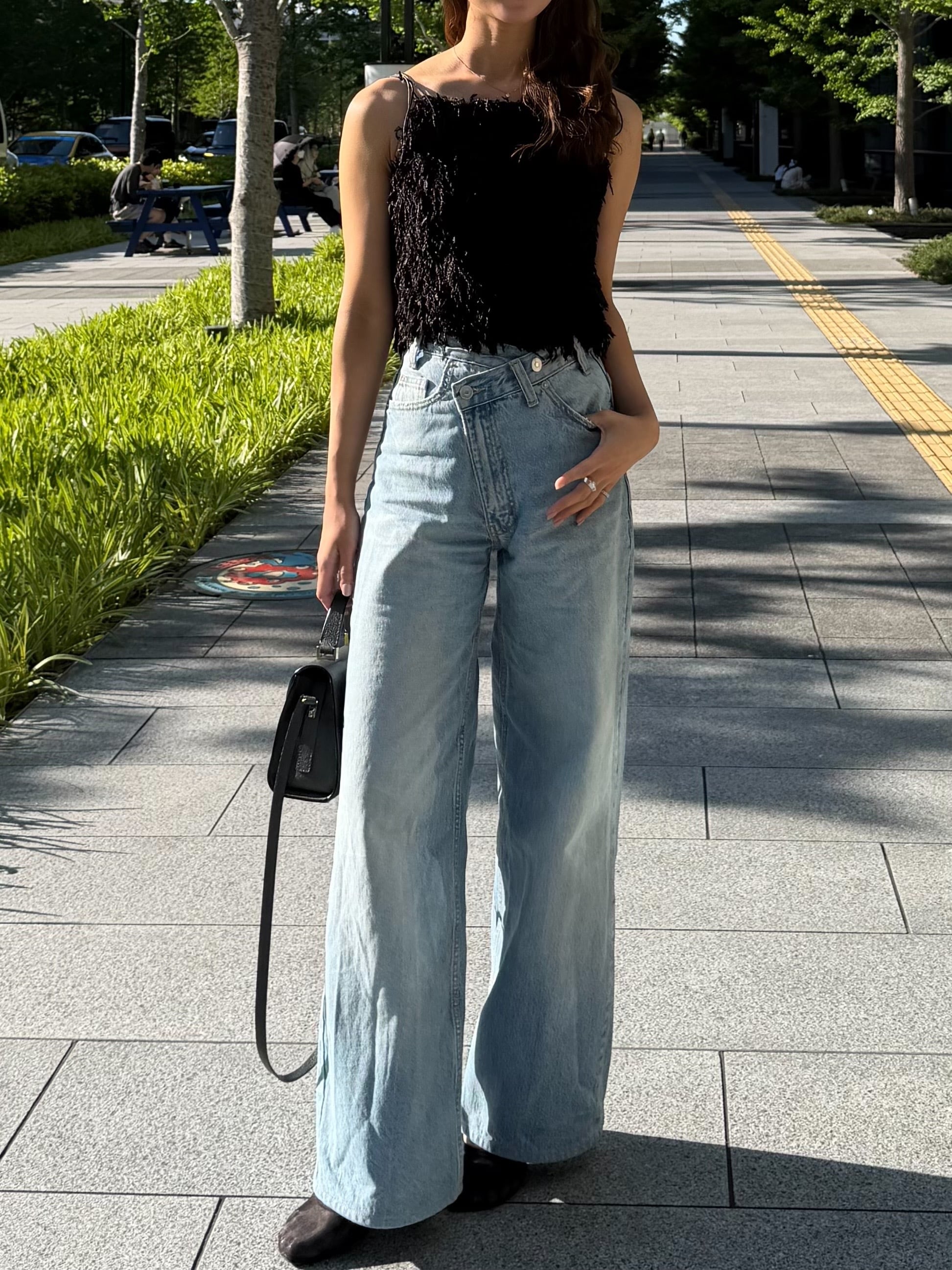 flamingo cami / black (即納) | HYEON