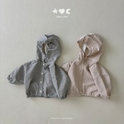 韓国子供服 / LALALAND / 26Autumn / ベベ ギンガムチェック フードジャンパー / 秋服 / ベビー *6M~18M*