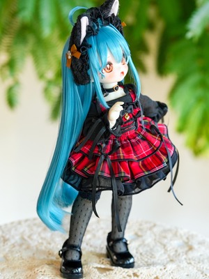 『受注 Pre-order』1/6 TinyFox【オフショルワンピ・ロックルージュ】【Off-shoulder dress(Red)】