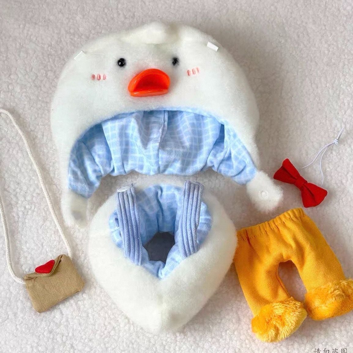 20cmぬい服】黄色と白色ひよこの着ぐるみ♡ 日常服人形 ファッション