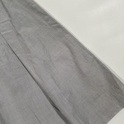 DAKS ダックス 綿&麻 フレアスカート 38/グレー/プリーツ