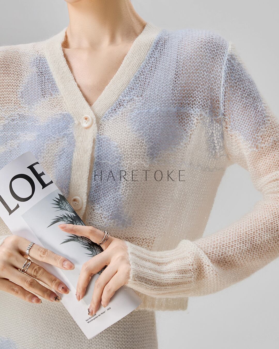 グラデーションモヘアニットセットアップ KN481028 | ハレトケ HARETOKE