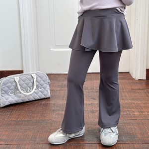 秋しなやか素材フレアキュロット