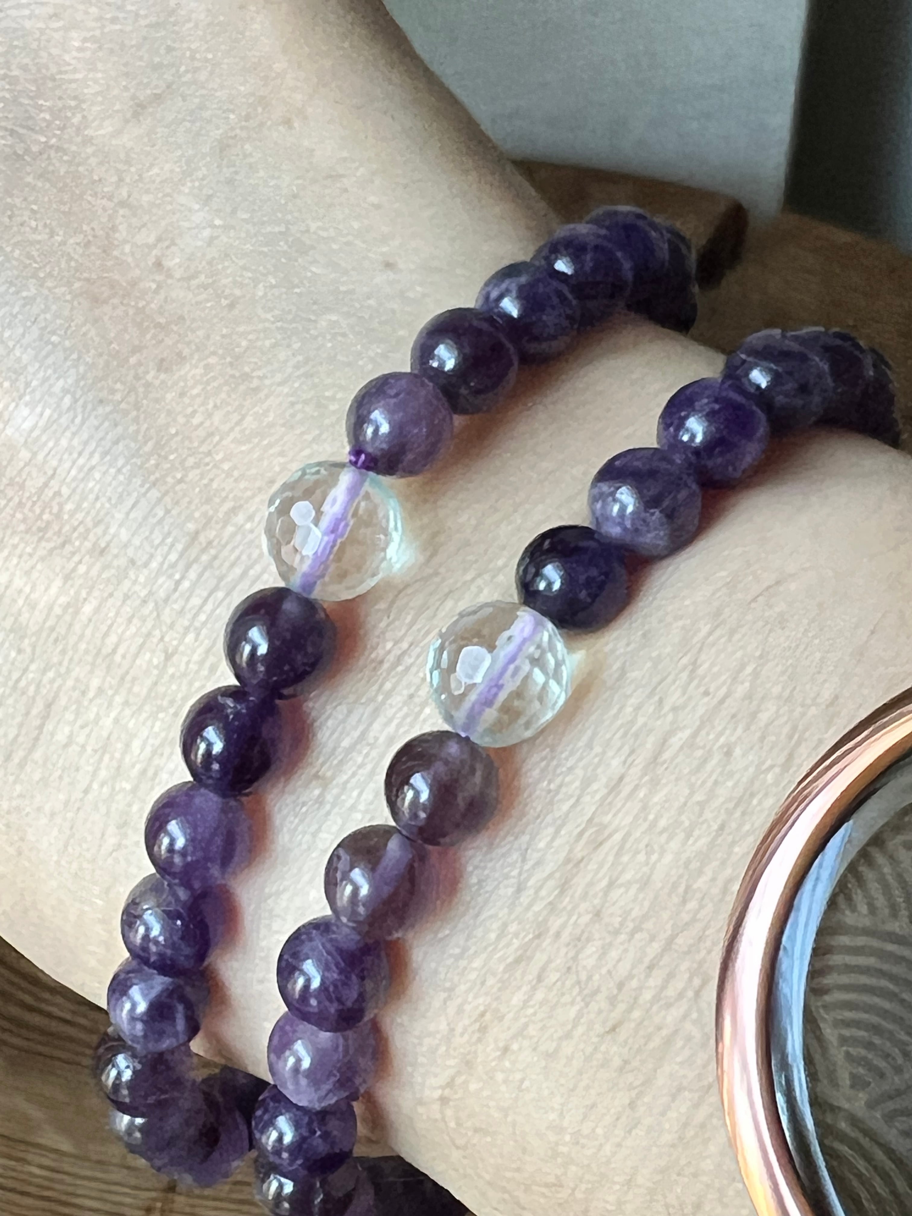 寄り道【ガイガーミネラル社】6mm オーラライト23 ブレスレット