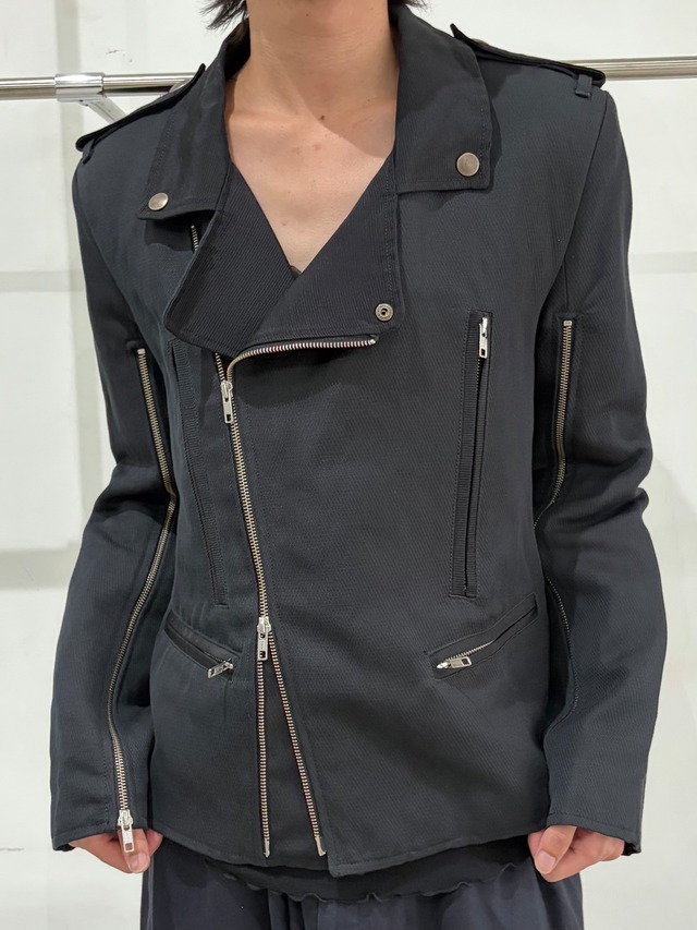 【2017-18AW /ann demeulemeester】double cotton riders jacket