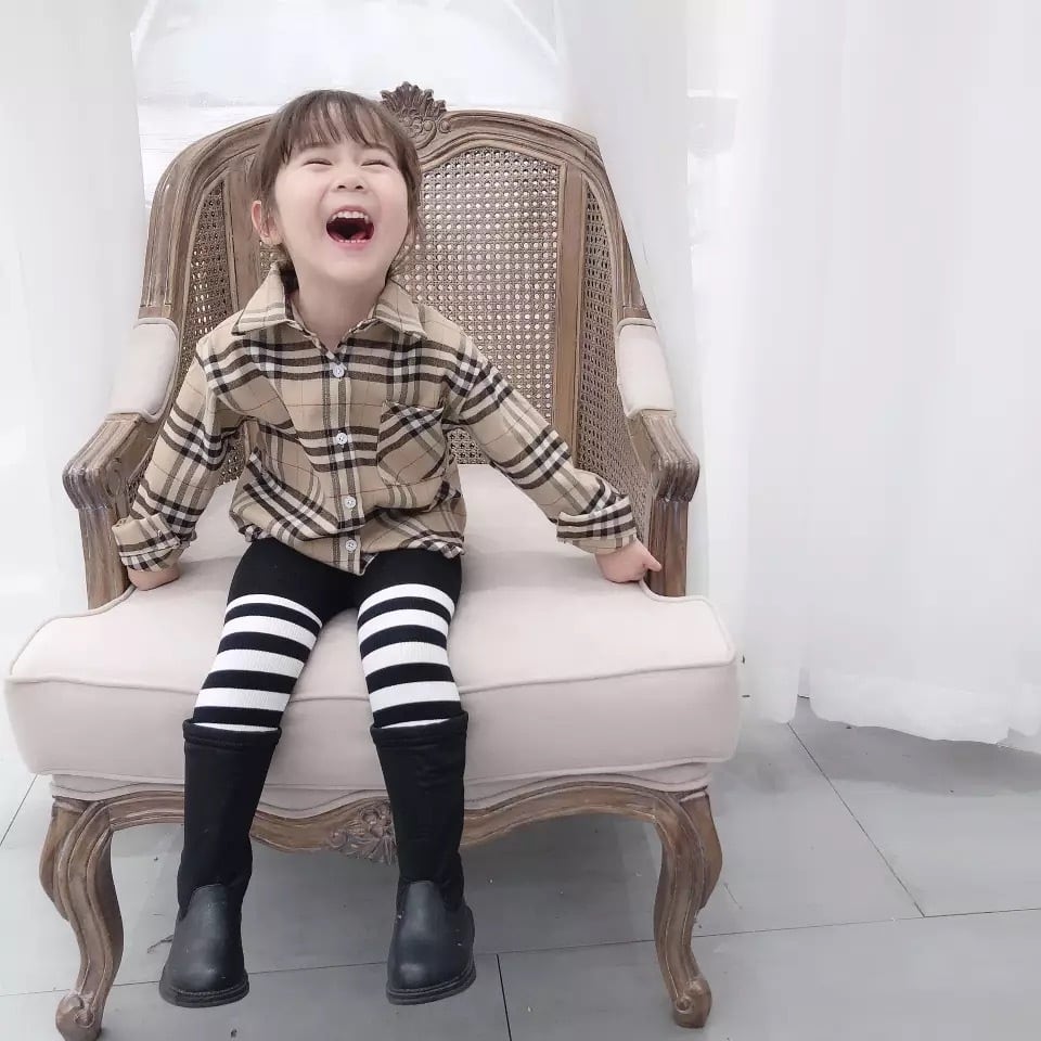 ママ専用/ バーバリー 風 シャツ ブラウス チェック柄 ベビー キッズ