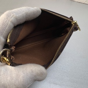 【最終処分SALE】LOUIS VUITTONルイ・ヴィトン ミニ･ポシェット･アクセソワール モノグラム レザー ハンドバッグ ブラウン A-12640