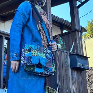 パッチワーク柄ショルダーバッグ
