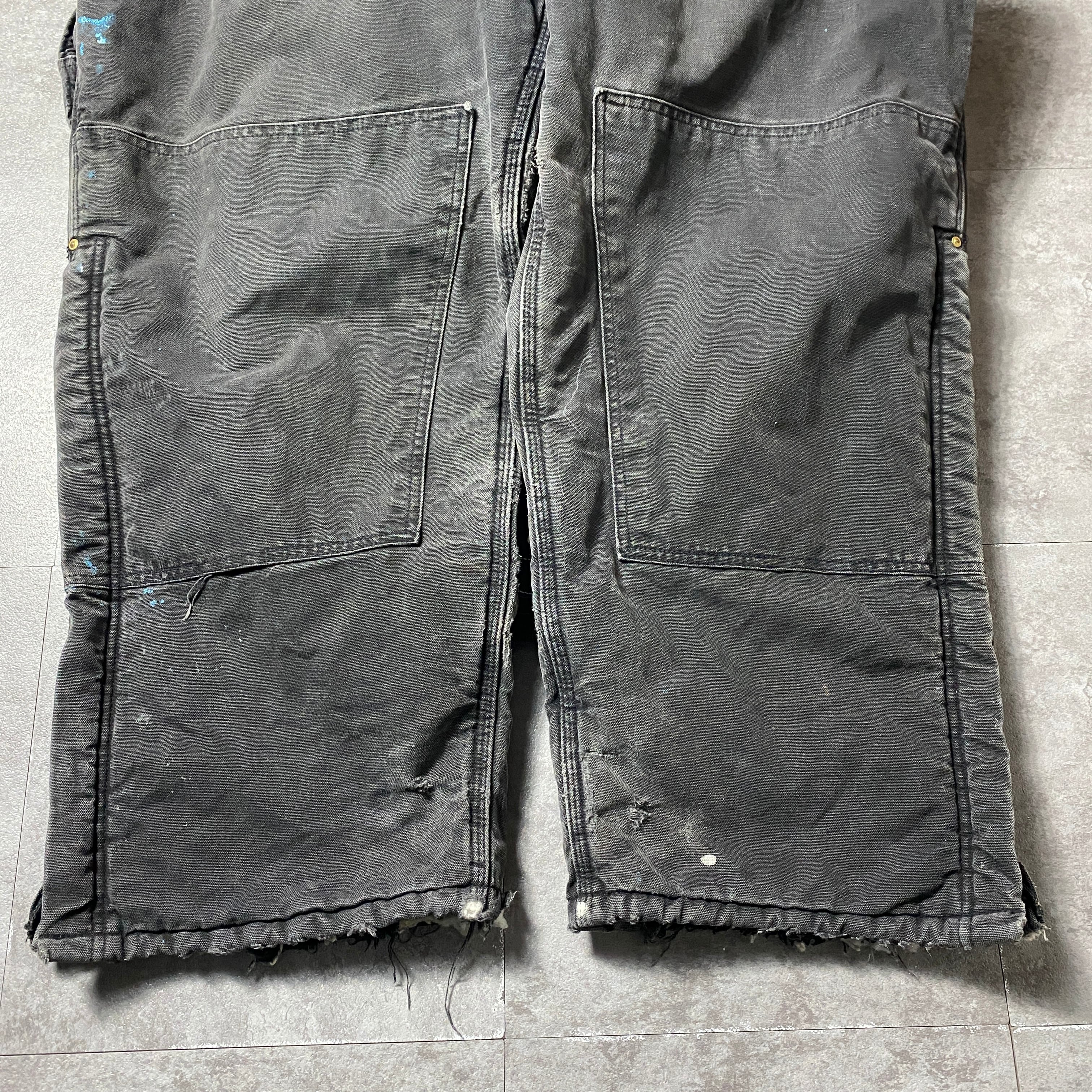 50×30】【USA製】00's carhartt カーハート ボタンフライ ダブルニー