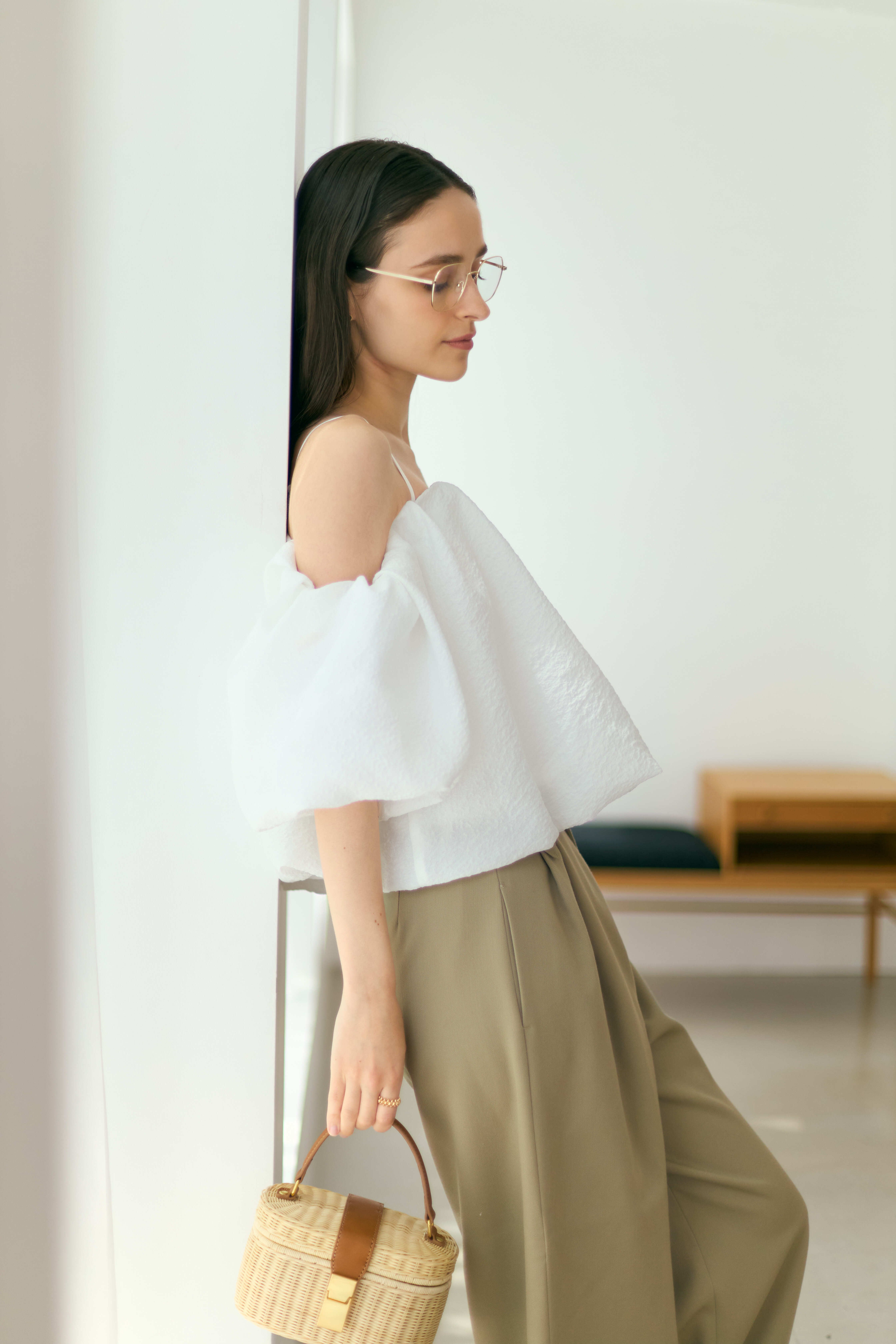 5/29(FRI)21:00ーJacquard offshoulder blouse | Bluelea