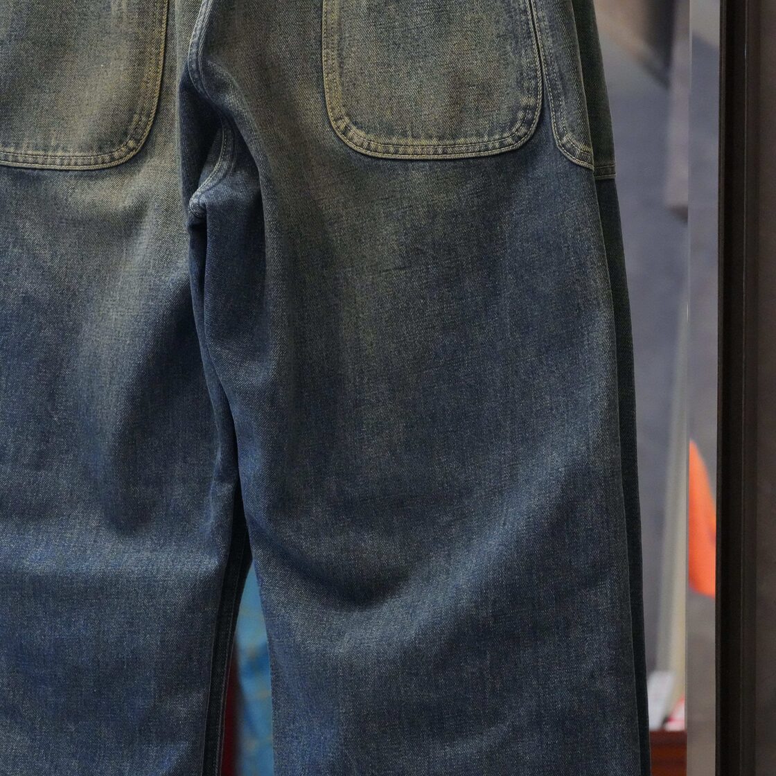 HERILL 24AW HL denim Navy Utility pants