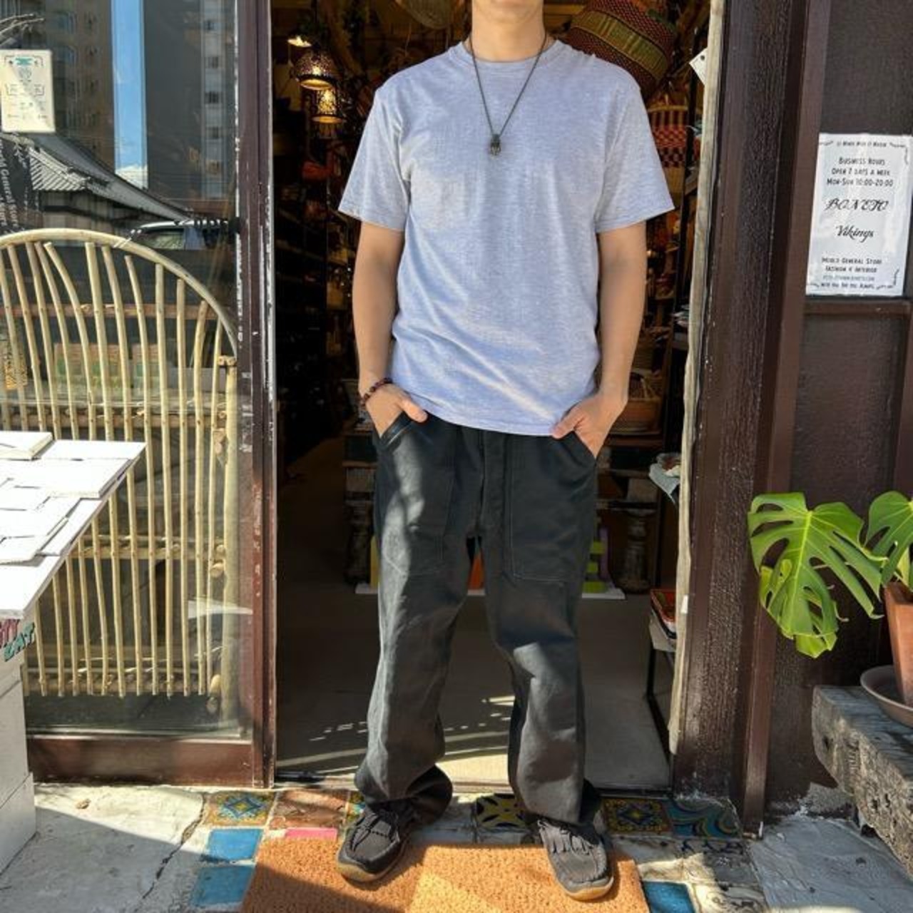 TOPANGA Men's ゾウのバスケ Tシャツ グレー ファッション メンズ カットソー 半袖 プリントTシャツ