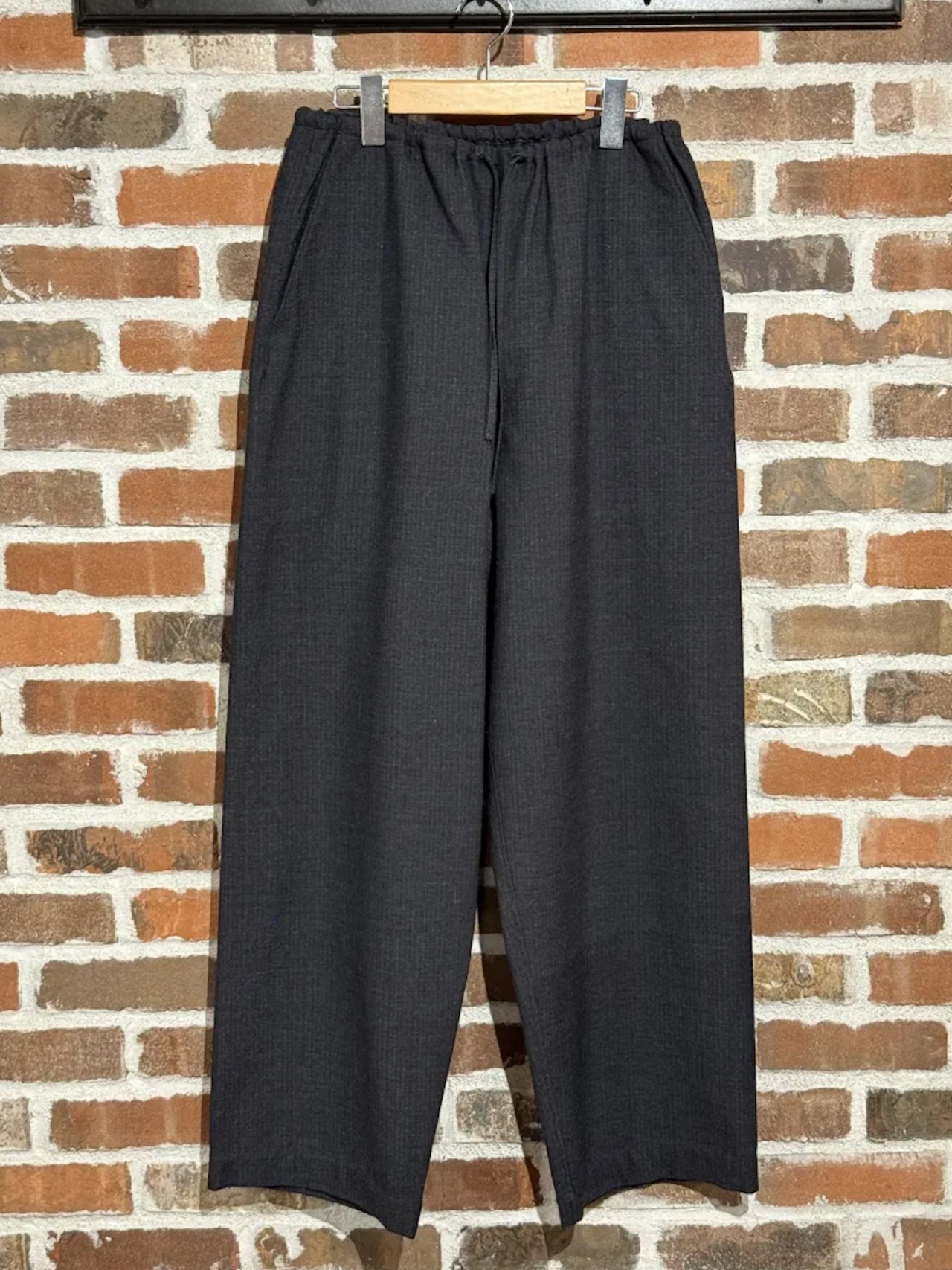 【blurhms】Wool Ramie Mohair Side Seamless Pants