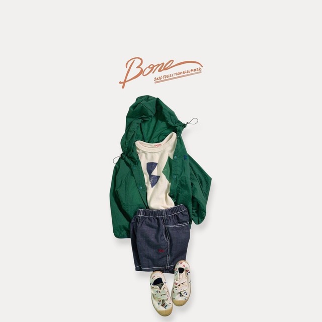 《予約》BONEOUNE ¨ stitched non-faded denim shorts¨ 26summer