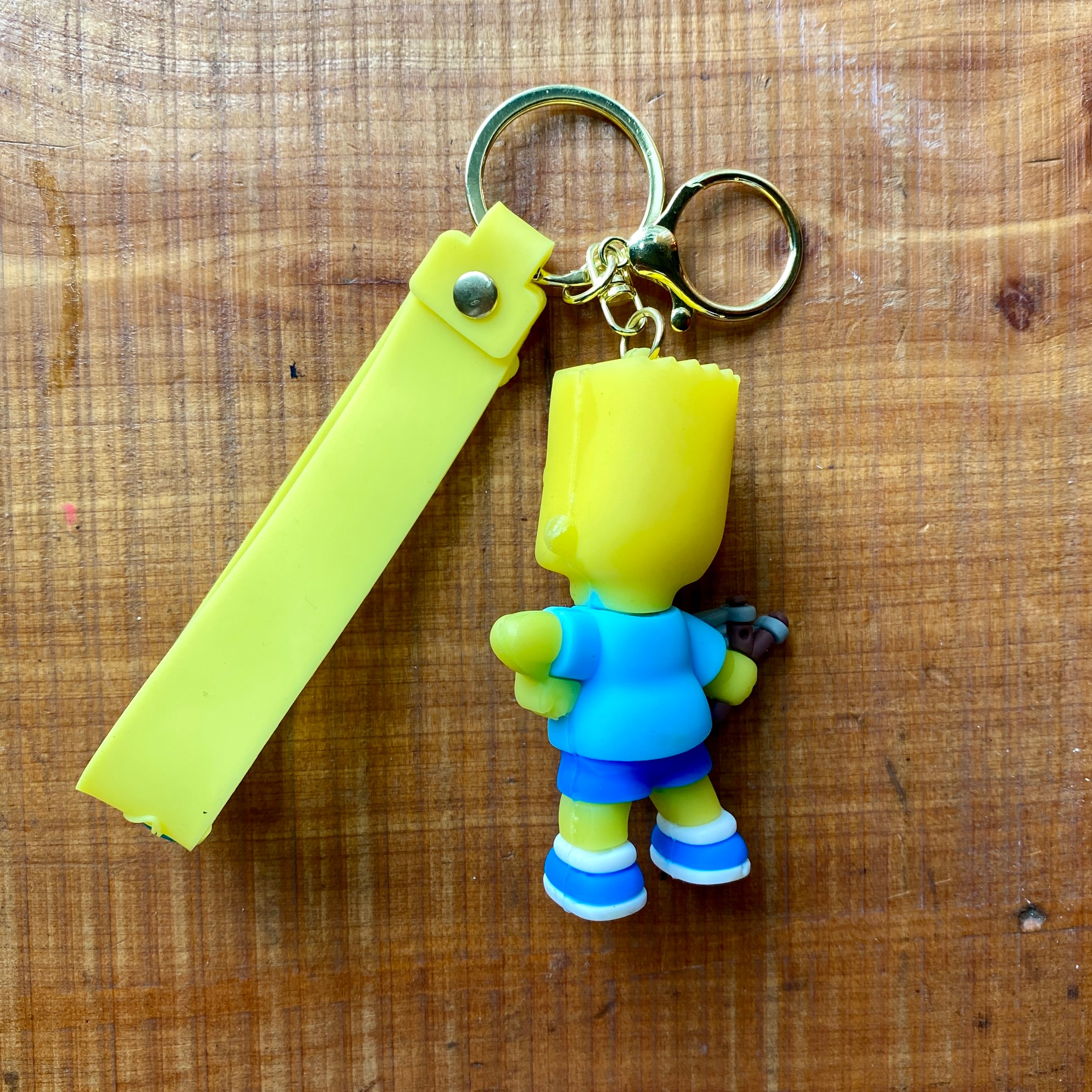 Livin' Large Upcycle Key Holder Simpsons バート banana slingshot