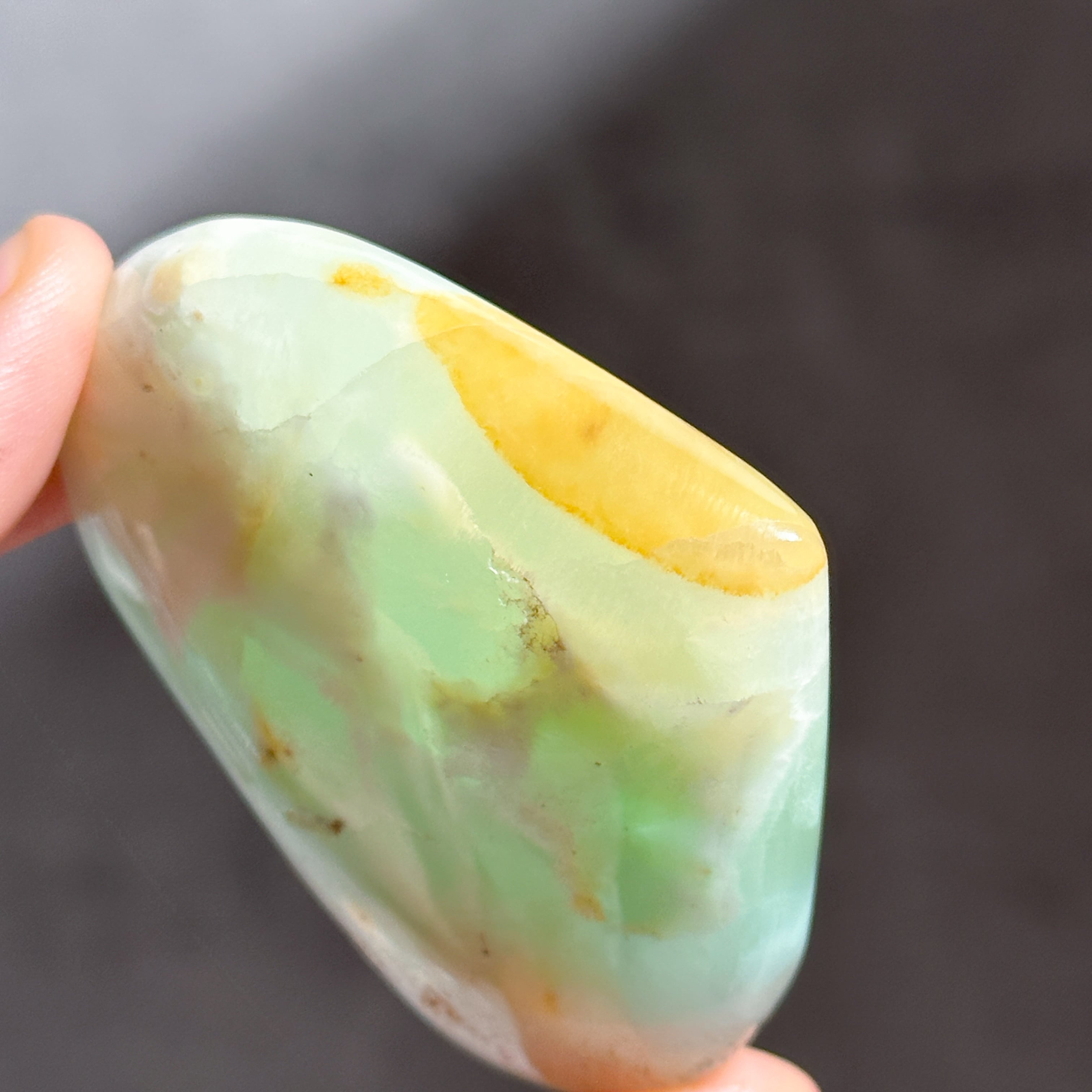 カリビアンブルーカルサイト ハート 33◇Caribbian Blue Calcite