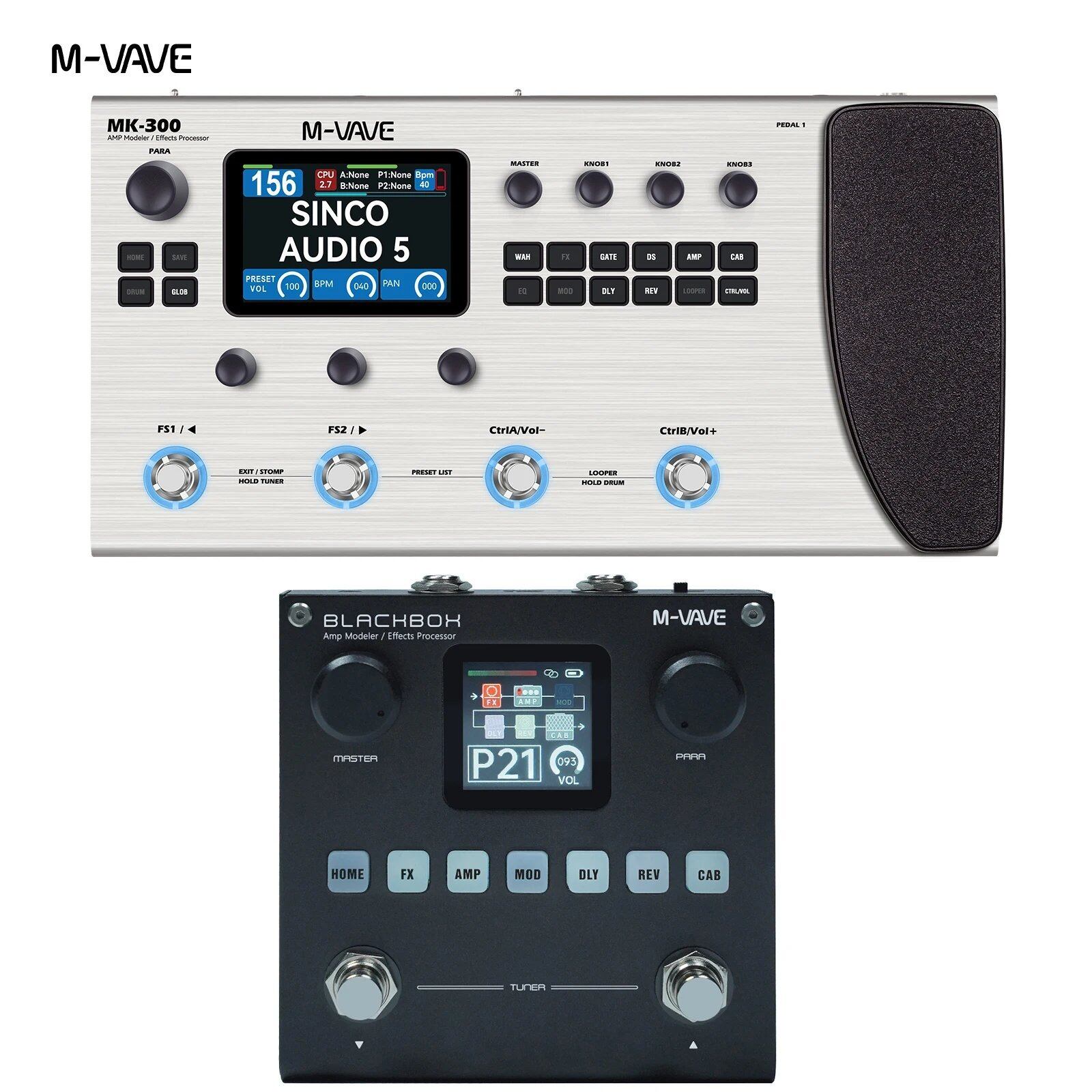 MK300 エフェクター ブラック 元箱付き MK300-Blackbox] M-VAVE マルチエフェクトペダル ギターペダル MK300