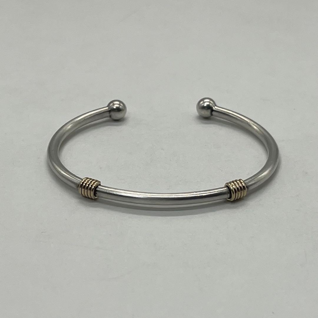 ティファニー TIFFANY バンドウィズ 2ワイヤー バングル コンビ 希少