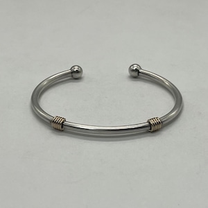 ティファニー TIFFANY バンドウィズ 2ワイヤー バングル コンビ 希少