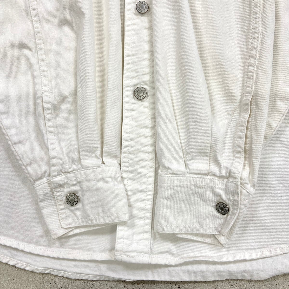 90~00年代 Levi's リーバイス ホワイトデニムシャツ メンズL~XL相当