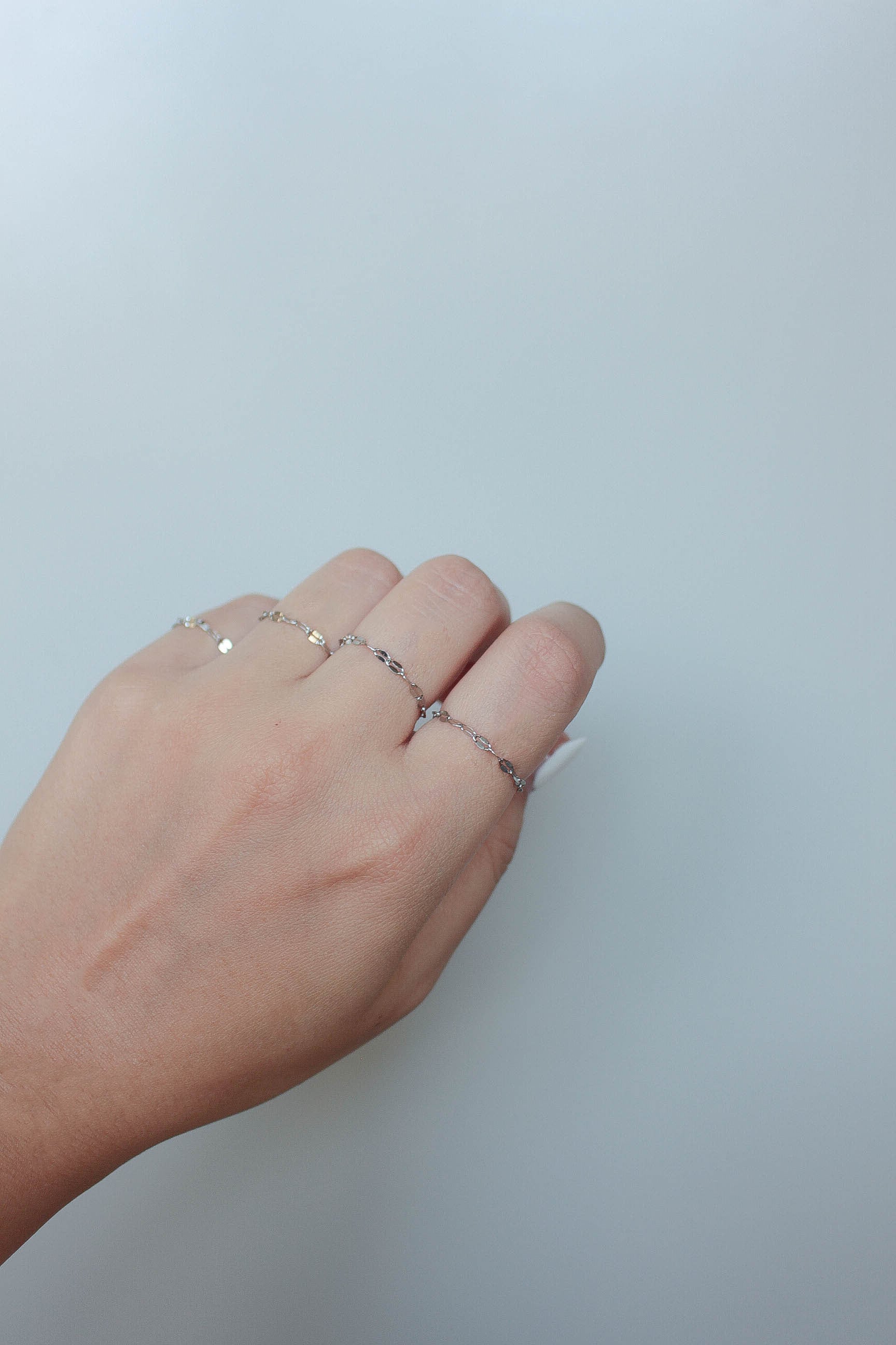ebine エビネ　リング　指輪 Sparkle Chain Ring | ebine(エビネ)|金属アレルギー対応アクセサリー