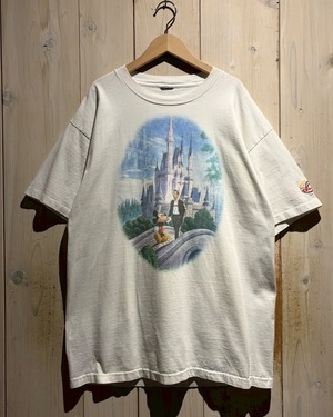 【a.k.a.C.a.k.a vintage】“OLD Disney” Mickey & Walt Disney Vintage T-Shirt