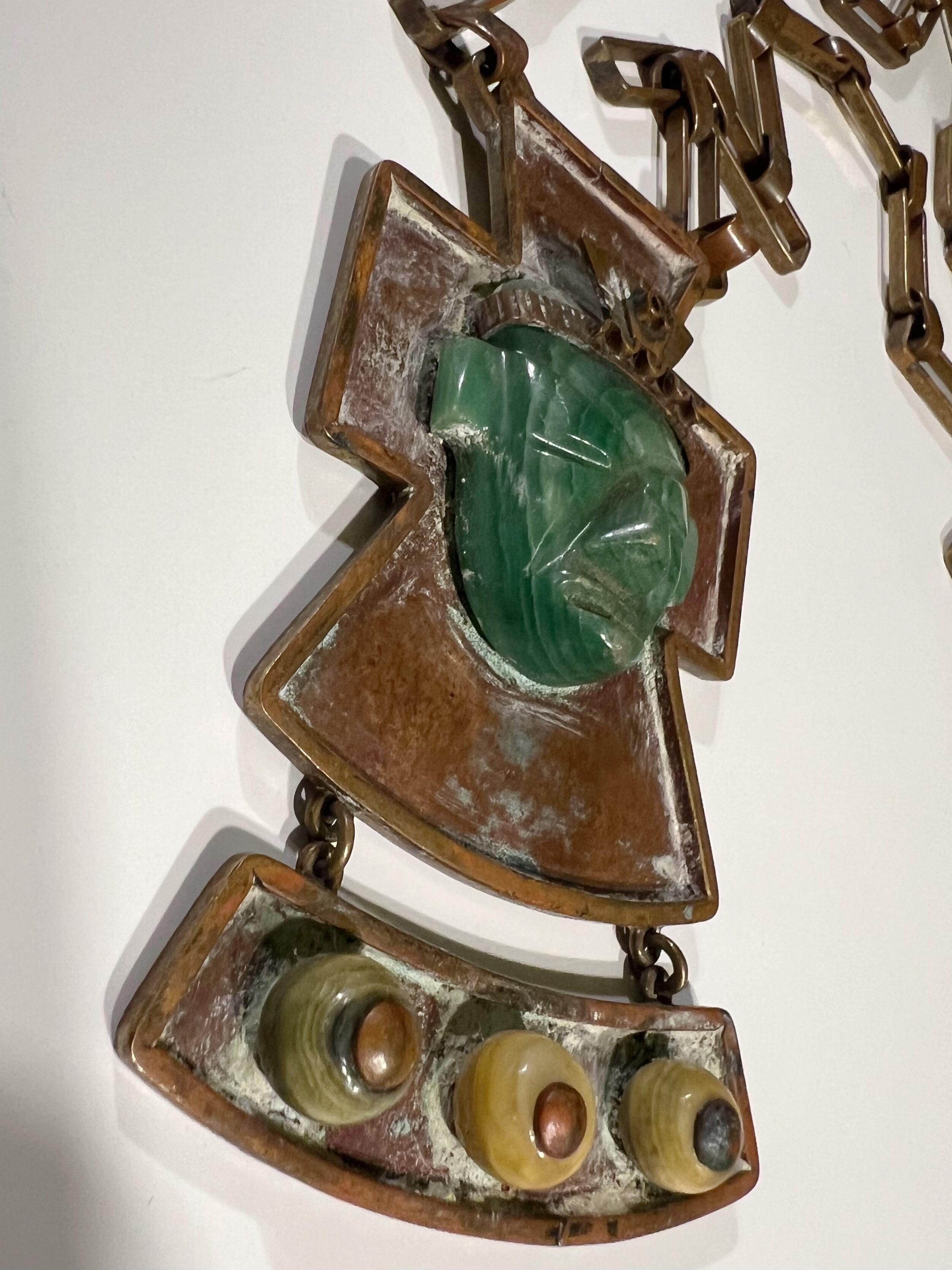 ☆Rare☆50s-60s Mexican copper face Necklace ( ヴィンテージ 