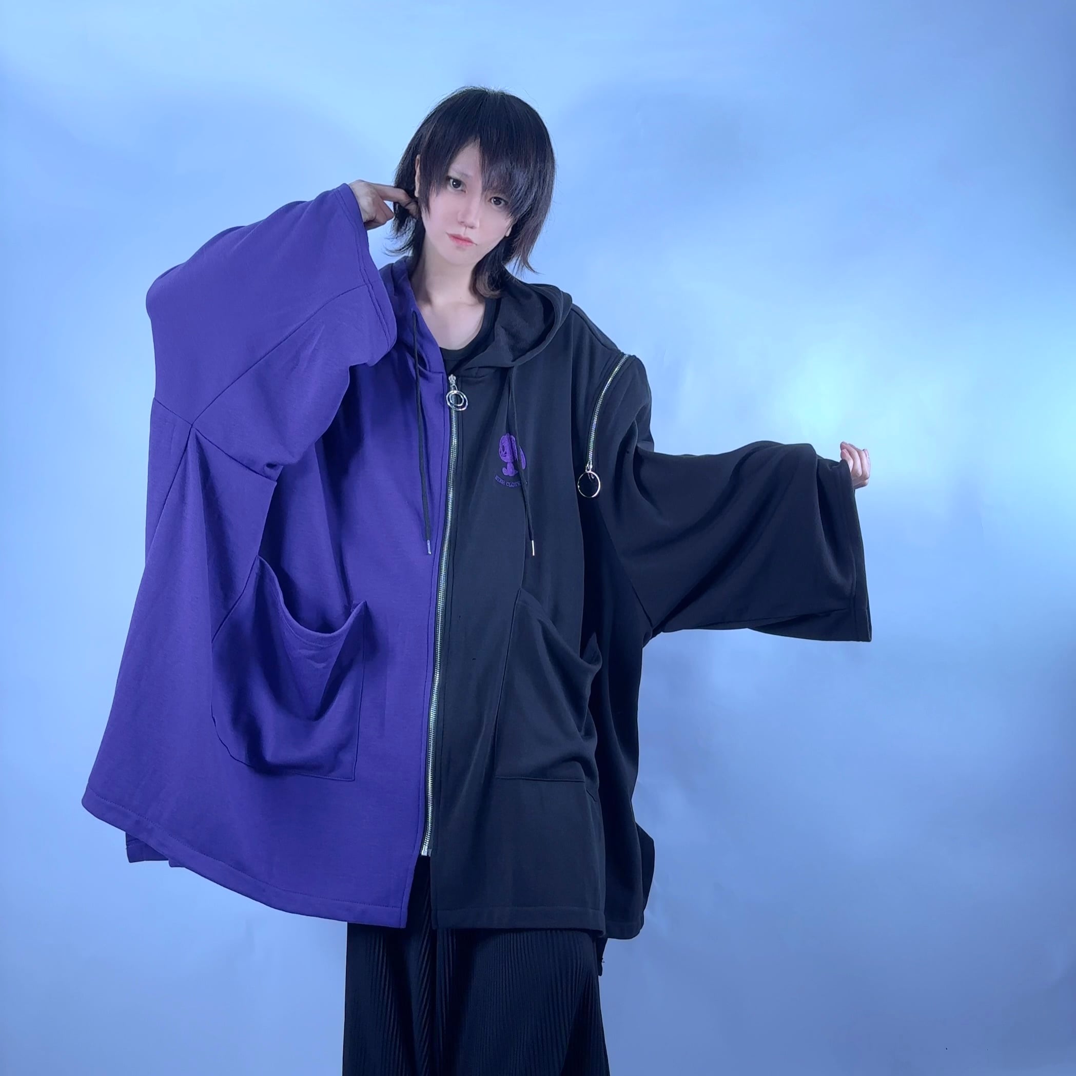 12/30.31日限定66%OFF MEGA SALE】防寒ポンチョ風SUPER OVER SIZE 2WAY