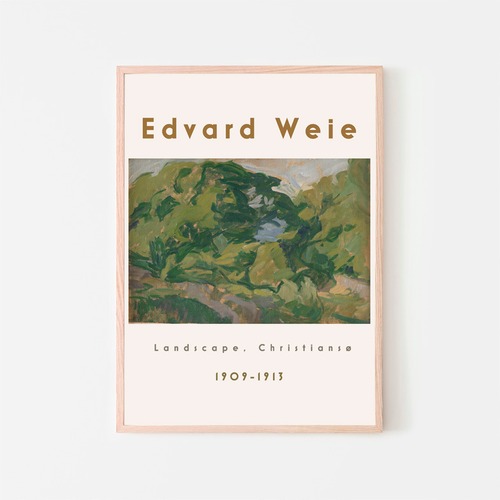 Edvard Weie "Landscape, Christiansø"
