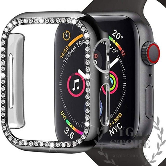 apple watch アップルウォッチ ラインストーン カバー 保護ケース 