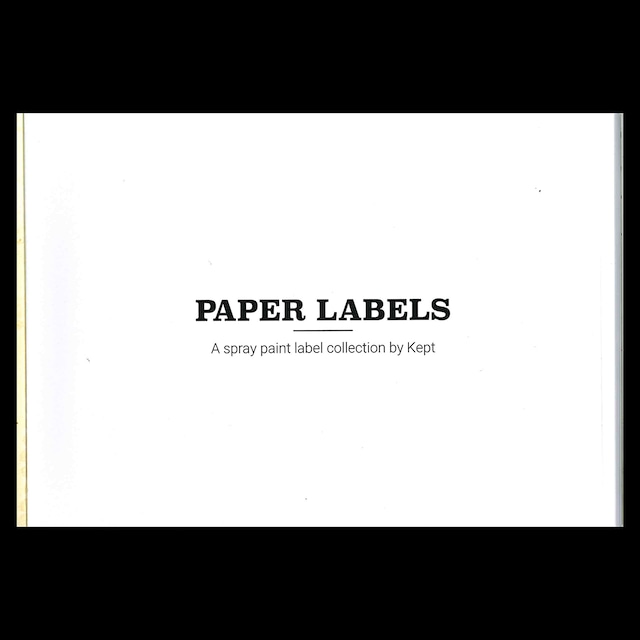 Kept： Paper Labels