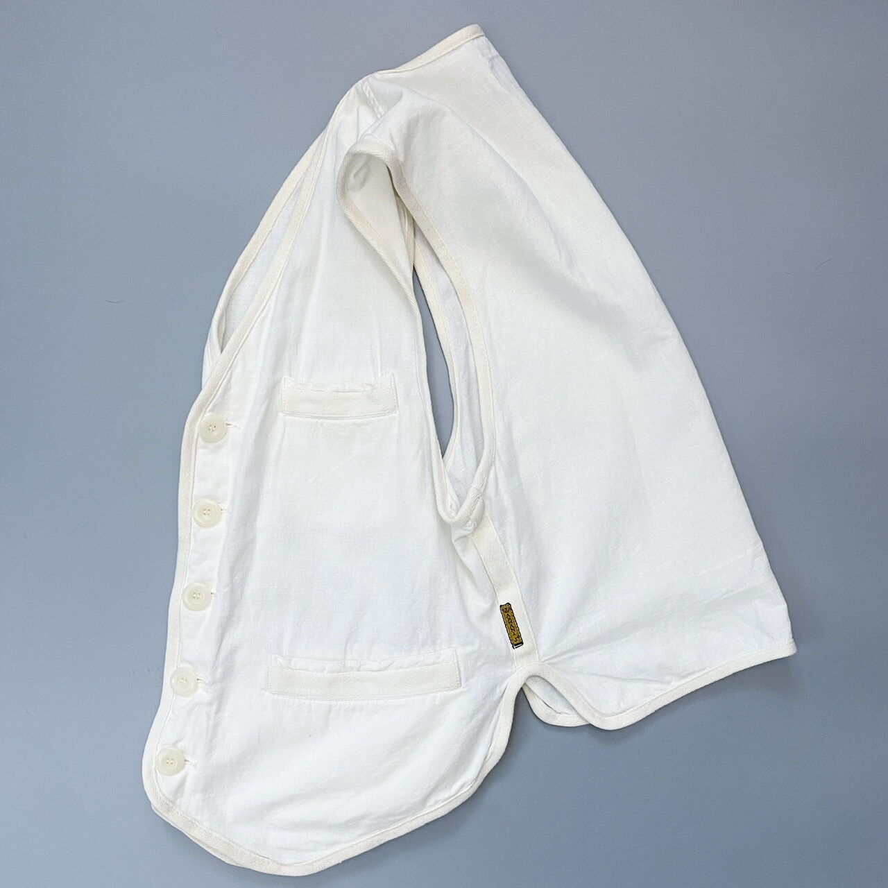 90's ARMANI JEANS cotton/linen vest