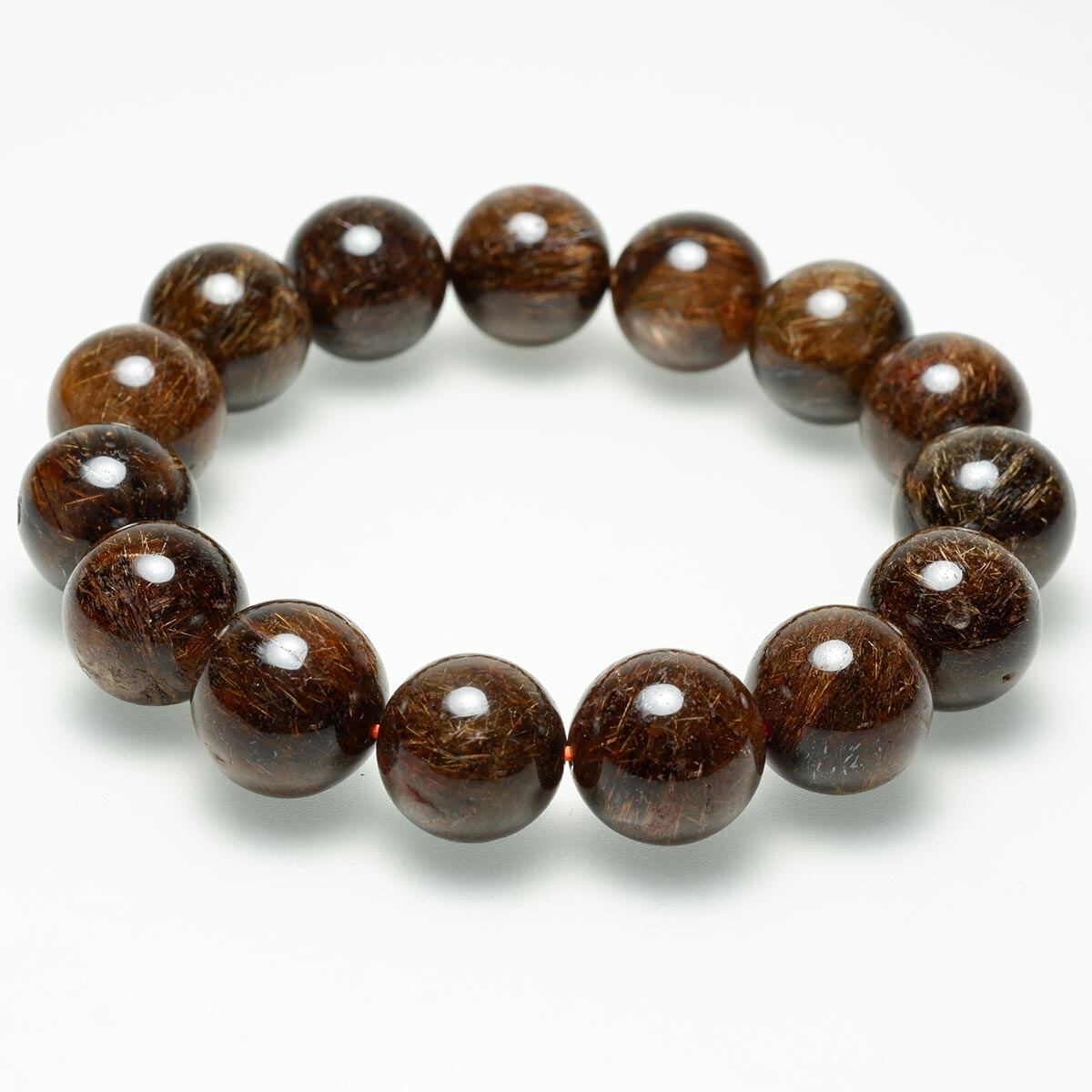 ブロンズルチル ブレスレット 14mm 一点物 111-2637