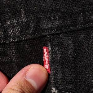 美品 L 70507-4159 Levi’s サルファーブラック デニムジャケット 製造地不明 リーバイス