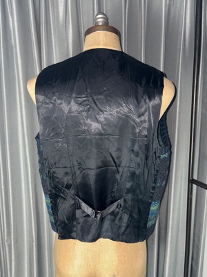 KENZO HOMME jacquard knit switching vest