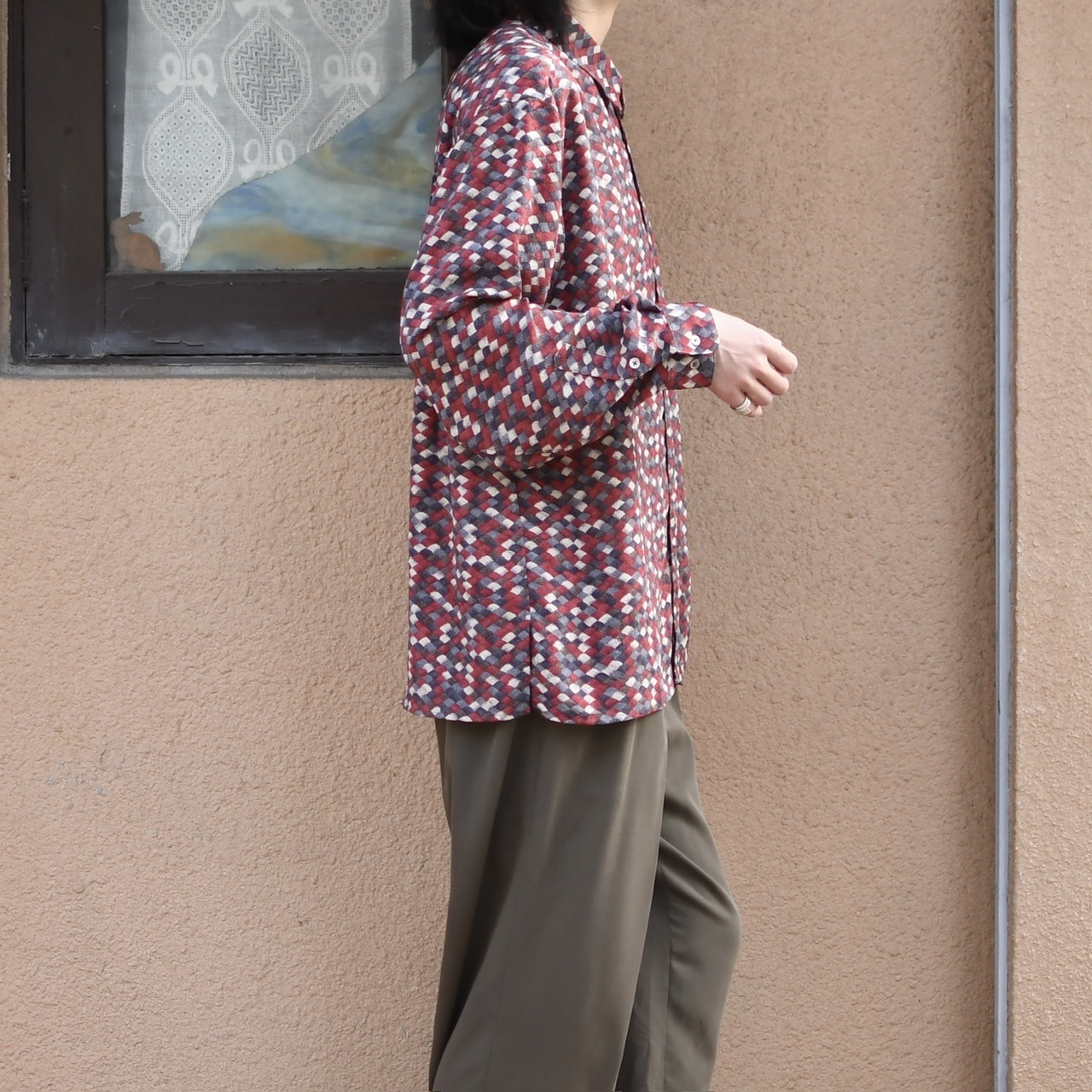 geometric pattern shirt