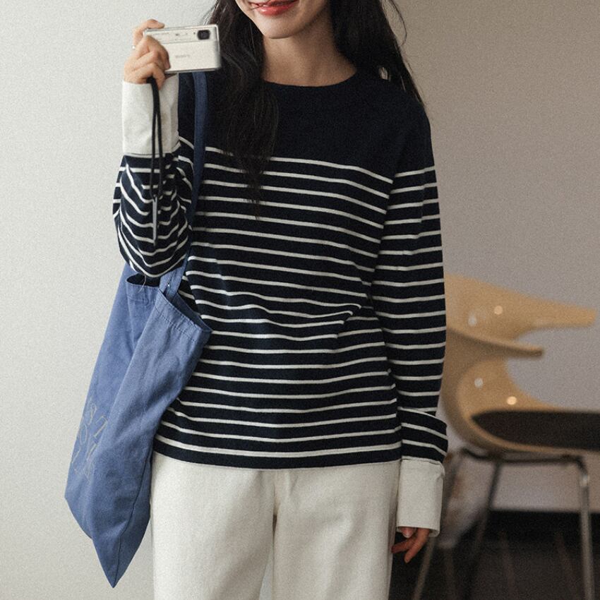 border panel knit　J00428