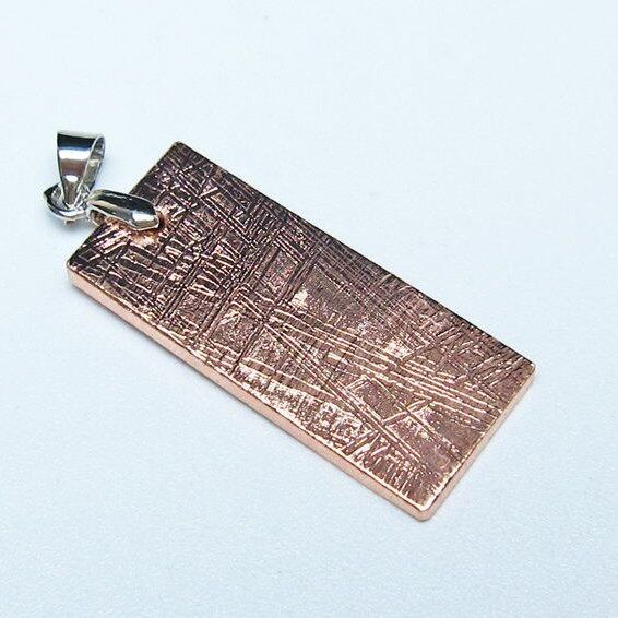 ギベオン ペンダント 隕石 メテオライト ピンクゴールド 一点物 おまかせ便 112-13507