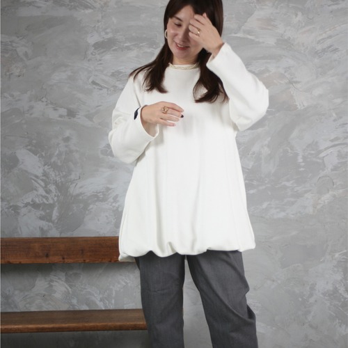 【YENN（イエン）】BALLOON TUNIC PO / バルーンチュニックプルオーバー