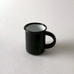 【訳ありセール】黒いホーローのエスプレッソマグ｜【Substandard】Black Enamel Espresso Mug