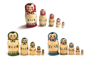 Matryoshka Polka-dot 5 pieces