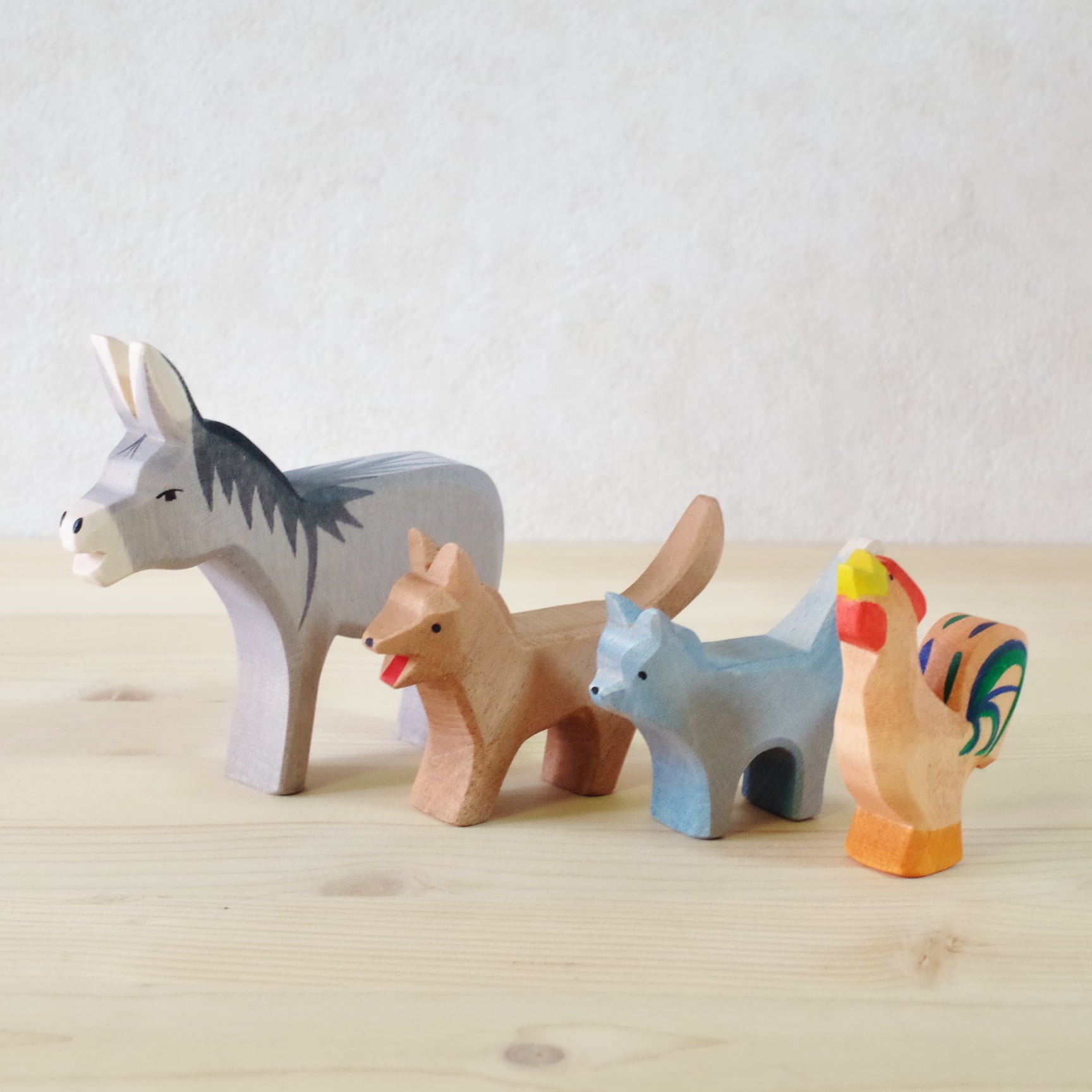 【m6xxx品】オストハイマー　ブレーメン３匹 オストハイマー ブレーメンの音楽隊 | 国立 木のおもちゃ