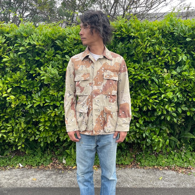 米軍 6カラー チョコチップ デザートカモ BDU ジャケット S カモフラ 