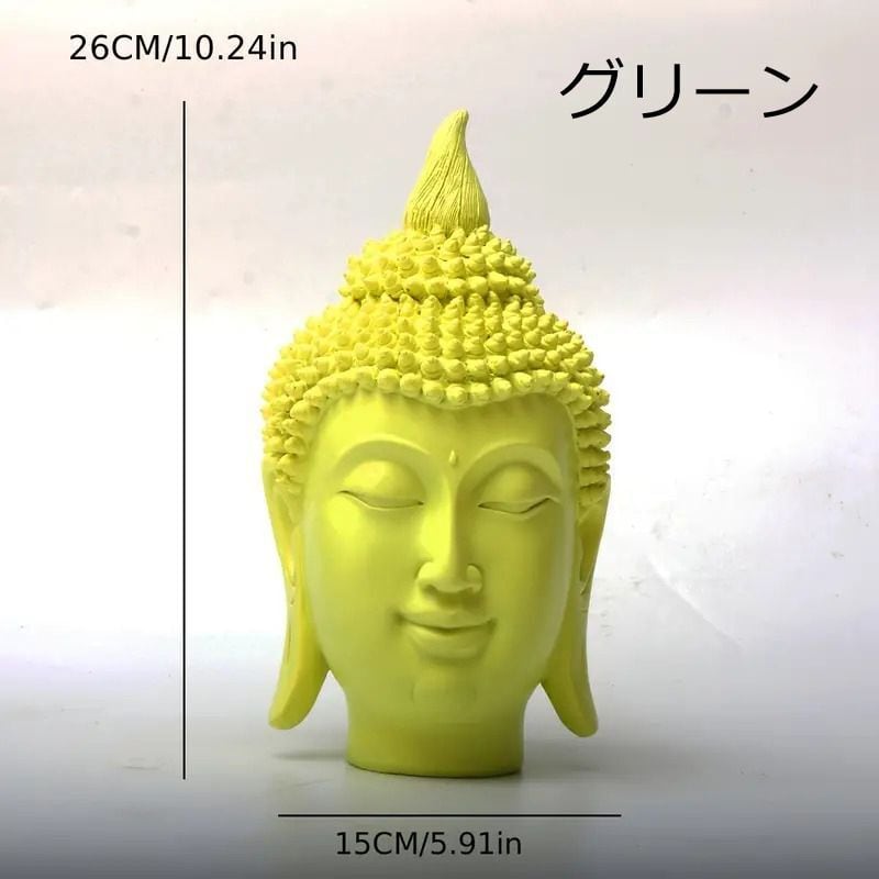オブジェ 仏像装飾 仏頭 釈迦牟尼 リビングルーム ホールエントリー