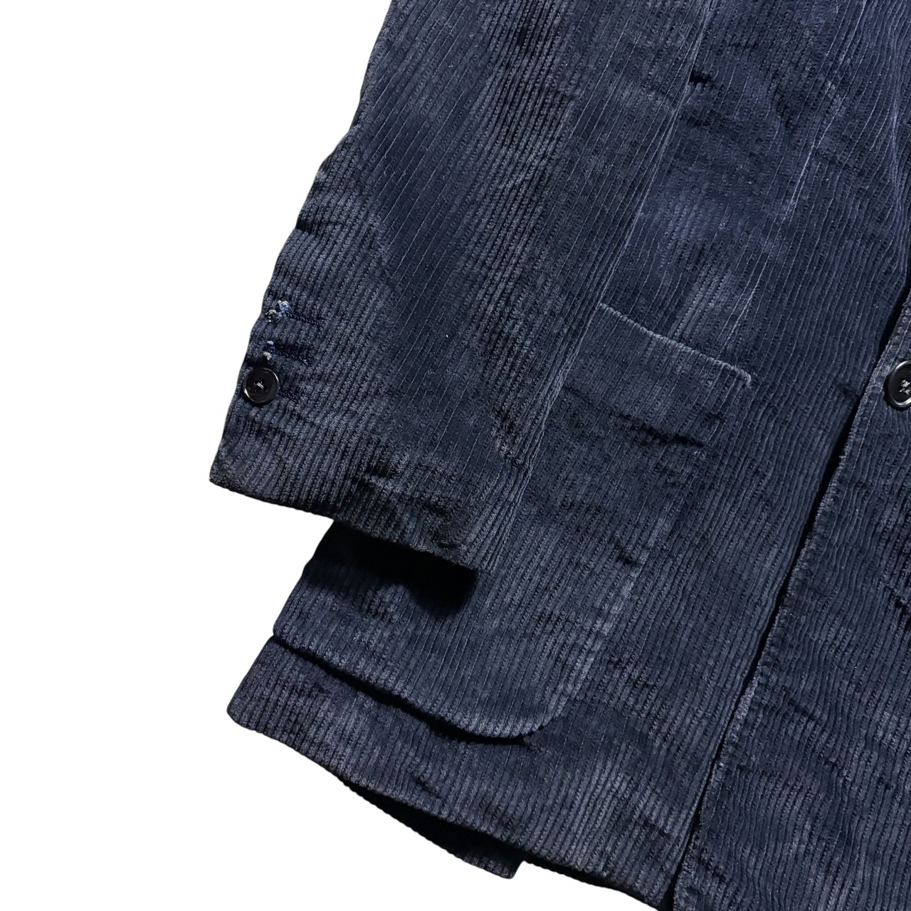 vintage RENOMA navy corduroy double breasted tailored jacket