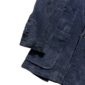 vintage RENOMA navy corduroy double breasted tailored jacket